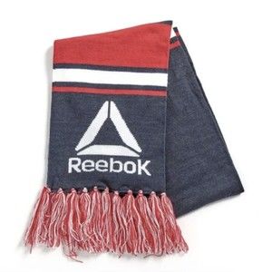 BRAND NEW Reebok Rally Scarf Red White Blue With Logo READY TO SHIP